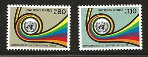UN Scott #Geneva 61-62, Singles 1976 Complete Set FVF MNH - Picture 1 of 1