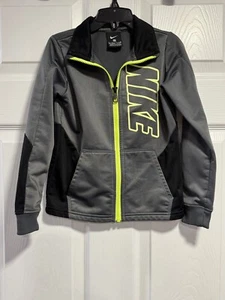 Youth Kids/Boys Nike Gray & Black Full Zip Track Jacket ~ Size 5 (S) - Picture 1 of 4