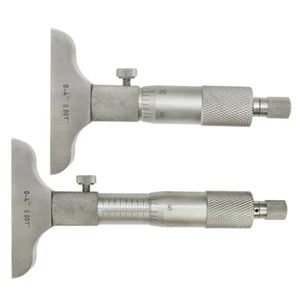0-4'' Depth Micrometer 2-1/2" BASE Toolmaker Milling GRAD .001'' Machinist Gauge - Picture 1 of 4