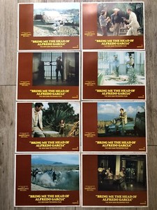 Vintage Original 'Bring me The Head Of Alfredo Garcia’ Film Lobby Cards x 8