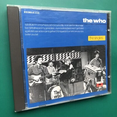 The Who THE SINGLES Pop Rock Mod CD Substitute Pinball Wizard 5.15 My Generation - Image 1 of 4