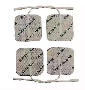 SUPER CONDUCTIVITY SQUARE REUSABLE TENS ELECTRODE PADS FOR TENS MACHINES - Picture 1 of 8