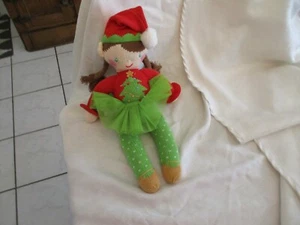 Neiman Marcus Navidad Vacaciones 14" Santa Baby Tejido Peluche Muñeco Animal Peluche  - Imagen 1 de 2