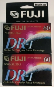 Lote Sellado de 2 - FUJI DR-I - 60 Minutos Sellado Audio Cassette Cinta Nuevo en Caja - Imagen 1 de 6