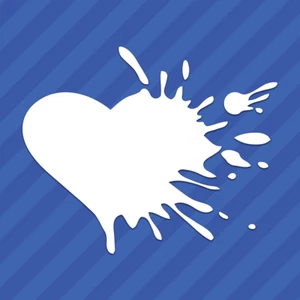 Heart Splatter Love Vinyl Decal Sticker - Picture 1 of 2
