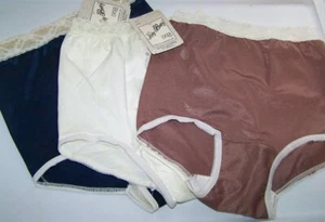 LADY BETTY WOMENS 4 PAIRS UNDERWEAR PANTIES - LYCRA LACE TOP PANTIES 4 COLORS - Picture 1 of 3