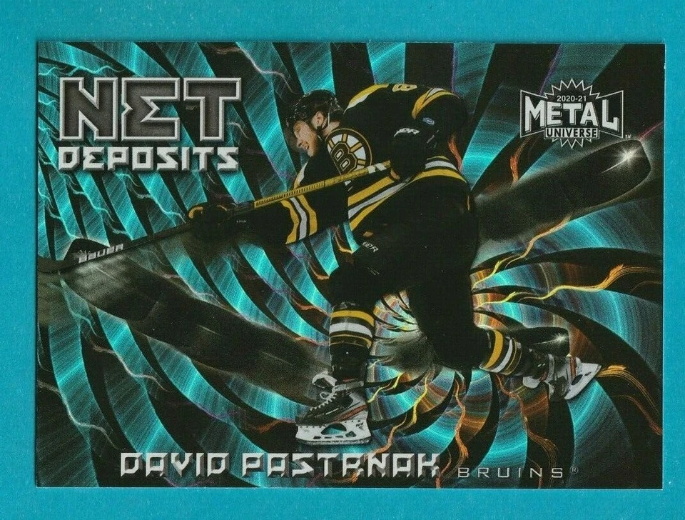 2020-21 Skybox Metal Universe DAVID PASTRNAK NET DEPOSITS INSERT #ND-17 BOSTON - Image 1 of 1