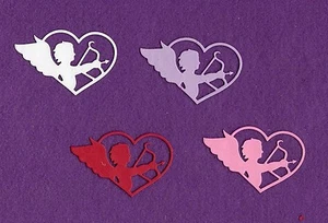 CUPID HEART die cuts scrapbook cards - Picture 1 of 1