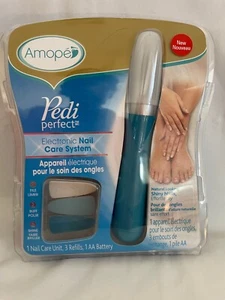 NEW Amope Blue Pedi Perfect Electronic Nail Care File (Open Package) - Picture 1 of 2