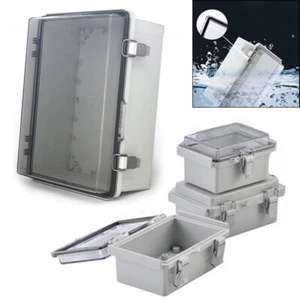 IP67 Wasserdicht Gehäuse Elektronikgehäuse Klardeckel Klappdeckel Abzweigdose - Bild 1 von 12