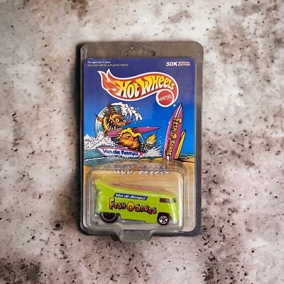 VW Bus Hot Wheels 1999 Fish-O-Saurs Van de Kamp's promoción por correo #18585 nuevo en paquete Foto 1 de 4
