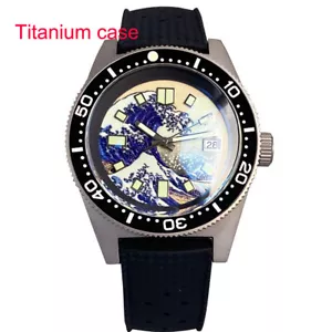 Tandorio New Titanium 62MAS 41mm Kanagawa Surfing Dial Japan NH35 Sapphire Watch - Picture 1 of 12