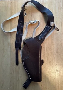 JAY PEE Holster Leather Shoulder Straps Adjustable Open Tip 3.5” x 8” - Picture 1 of 6
