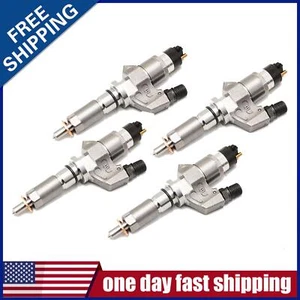 4PCS 6.6L Duramax LB7 Injectors 0445120008 For 2001 2002 2003 2004 GM HD US - Picture 1 of 13