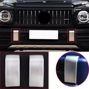 Borde de parachoques delantero plateado ABS para Mercedes Benz Clase G W463 G500 G55 G63 2019-21 - Imagen 1 de 10