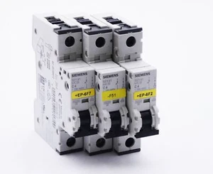 3x Siemens MCB C4 5SY4104-7 Leitungsschutzschalter -used- - Bild 1 von 4