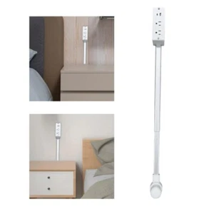 Rotates 180° Electrical Outlet Extender Power Socket Expander for NightStand - Picture 1 of 12