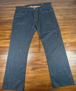 Rivet De Cru Men's 40X32 Jeans Luke True Straight Leg w/ Leather Patch - Picture 1 of 12