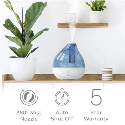 Humidifier - 25-Hour Runtime, 360° Rotation, Auto Shut-Off, Nightlight - Image 1 of 4