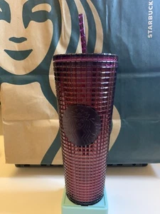 Starbucks Tumbler China Christmas Red Bling Diamond studded 24oz Straw Cold cup - Picture 1 of 1