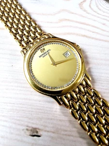 Raymond Weil Chorus 5568 Men's Date Cubic Gold Plated Quartz - 34mm - Picture 1 of 8