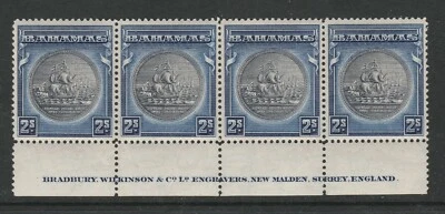 Bahamas 1931-46 2/- Slate-purple & deep ultramarine Imprint SG 131 Mnh. - Image 1 of 2