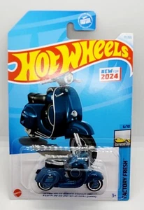 Hot Wheels 2024 Vespa 90 SS Super Sprint 1966 Blue HW Factory Fresh Toy New - Picture 1 of 3