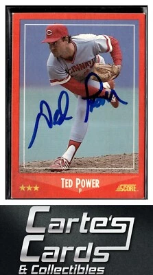 Ted Power 1988 Score #242  Cincinnati Reds TTM/IP Signed Autographed - Image 1 of 2