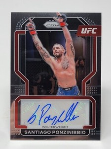 Santiago Ponzinibbio 2022 Panini Prizm Auto UFC