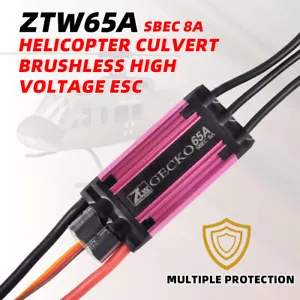 ZTW GECKO 65A RC Airplane ESC Electric Speed Control 5-8.4V Adjustable MAX 85A - Picture 1 of 11