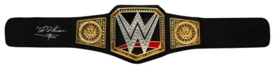 Ted DiBiase Signed WWE World Championship Replica Toy Wrestling Belt - (SS COA) - Image 1 of 2