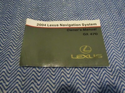 2004 LEXUS GX470 NAVIGATION SYSTEM OWNER'S MANUAL SUPPLEMENT - Image 1 of 2
