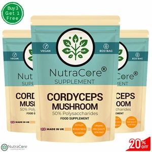 Cápsulas De Hongo Cordyceps 5000mg-(50% Polisacáridos)- Fuertes Y Efectivas - Imagen 1 de 15