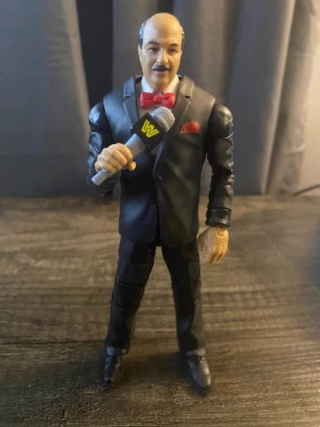 Mattel WWE Elite Mean Gene Okerlund Wrestlemania 39 Action BAF Build A Figure 6” Cover