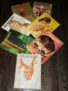 Vintage  LOT OF  (7) PLAYBOY MAGAZINES   YEAR 1965 - Bild 1 von 4