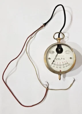 ancien voltmètre de poche SIFAM 1930 Ampèremètre Laiton outil de mesure 4000 Ohm - Photo 1/4