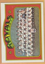 1972 TOPPS BASEBALL KANSAS CITY ROYALS TEAM #617 EXMT *A4501