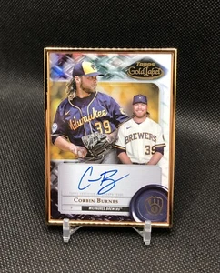 2022 Topps Gold Label Corbin Burnes GOLD FRAME ON CARD AUTO/ AUTOGRAPH #FA-CB ๐ - Picture 1 of 16