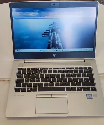 HP EliteBook 830 G5 Core i7-8550U 1.8Ghz 16GB 256GB SSD 13.3" FHD Laptop Win11 - Image 1 of 4