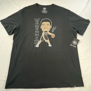 Victor Wembanyama San Antonio Spurs Shirt 2XL Black Caricature Homage T-Shirt - Picture 1 of 12