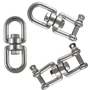 Ankerwirbel Wirbelschäkel Verbinder Kettenwirbel Edelstahl VA 5mm 6mm 8mm 10mm - Bild 1 von 7