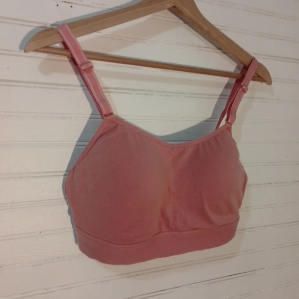 Sujetador bralette rosa para mujer Fruit of the Loom talla mediana correas ajustables Foto 1 de 4