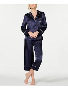 LINEA DONATELLA Intimates Navy Solid Sleepwear Shirt Size: XL - Picture 1 of 3