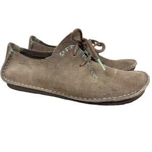 Clarks Originals Faraway Field Wildleder Schnürschuhe Damenschuhe braun Leder Größe 7 M - Bild 1 von 16