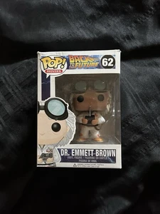 Funko Pop! Dr. Emmett Brown Regreso al Futuro Nuevo En Caja #62 Caja Daños - Imagen 1 de 3