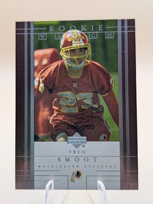 2002 Upper Deck Fred Smoot Rookie Watch football card #268 Washington RC /750 - Image 1 of 3