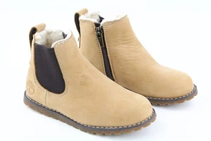 TIMBERLAND A2H2K Boy Boots EU27 UK9.5 Leather Round Toe Zipper Ankle Toddler * - Picture 1 of 12