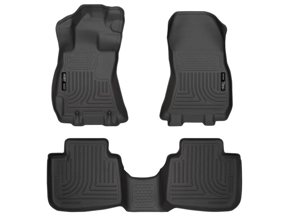 Husky Weatherbeater Floor Mats Fit 13-14 Subaru Legacy, Outback Front/2nd Blk - Imagem 1 de 4