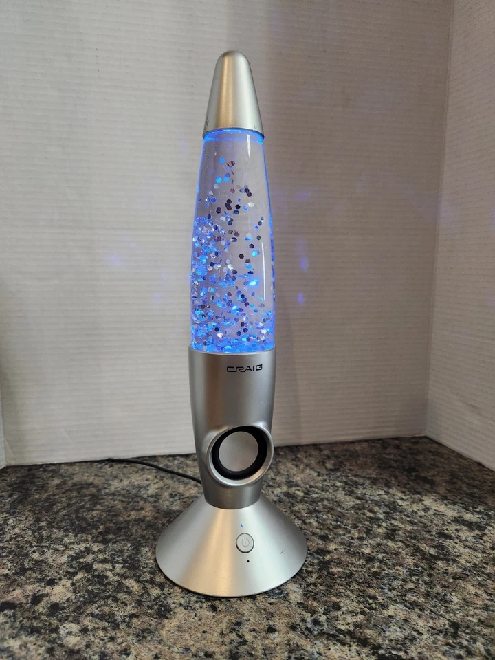 ALTAVOZ CRAIG SPARKLE ROCKET 3699 Brillo Color Cambio Luz Bluetooth 14" Foto 1 de 4