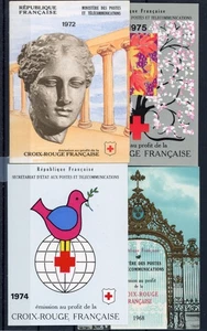 [G3244] France red cross lot of 4 complete very fine MNH booklets - Picture 1 of 1